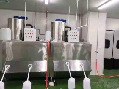 Chine Les heures réfrigérantes de R404a 1ton/24 s'écaillent entreposage dans la glace de machine de machine à glaçons à vendre