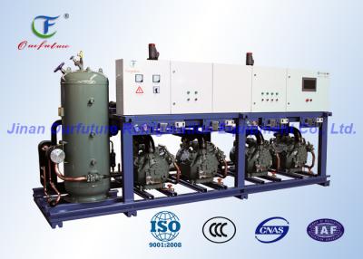 China Carrier High Teperature Reciprocating Cold Room Compressor Unit Parallel for sale