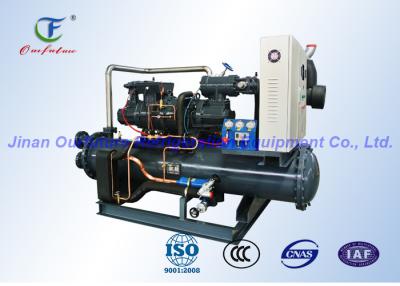China PLC  Water Cooled Screw Chiller Hanbell Semi Hermetic for sale