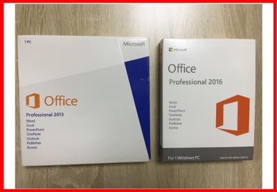 China Microsoft Office 2016 Professional Retail Plus Key Online Activate By Internet​ for sale