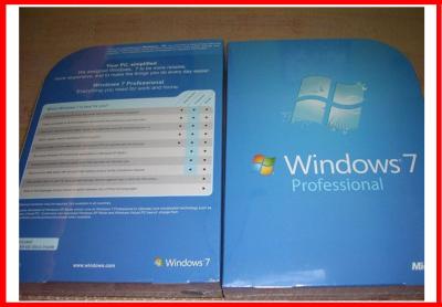 China PC Windows 7 Pro Retail Box Microsoft windows 7 professional full version for sale