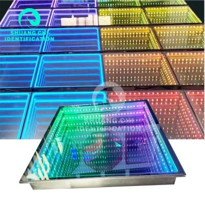 China LED Light Source 5050 RGB Led Removable Glass Tiles for Interactive Neon Dance Floor for sale