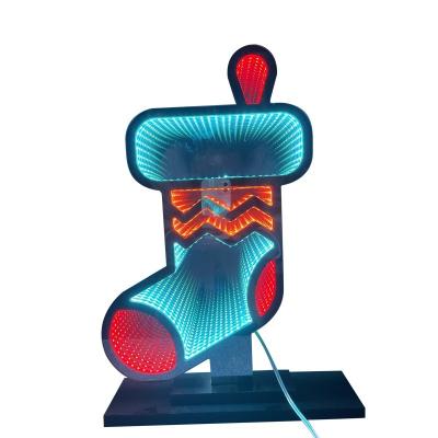 China No hay soporte para atenuadores de luz LED para calcetines de Navidad espejo mágico acrílico para decoración festiva en venta