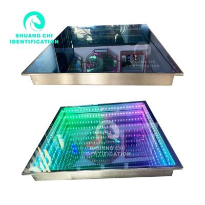 China 80 IP 67 Stainless Steel Tempered Glass Pressure Sensitive Led Dance Floor Tiles for sale