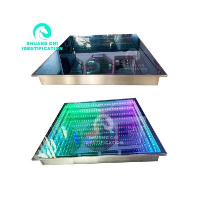 China Full Color LED Dance Floor Interactive Floor Tiles Brick Lights for sale