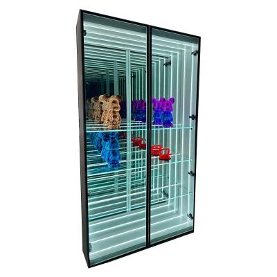 China Customized Size Fashion Trends Abyss Mirror Display Case for Bread and Tobacco Models for sale