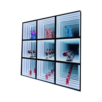 China LED Strip Light Infinity Mirror Display Case for Showroom Furniture Sales Shop Customized for sale