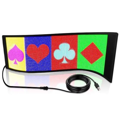 China Bluetooth App Controlled LED Signage Flexible Panel for Taxis Brightness 800-1100 cd/m2 for sale