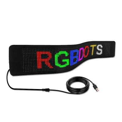China Bluetooth App Controlled LED Display for Clothes and Backpack in Flexible Design for sale
