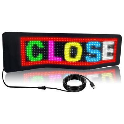 China Large Size Remote Control Version Bluetooth App Control Led Flexible Display sign 19*92cm for Indoor for sale