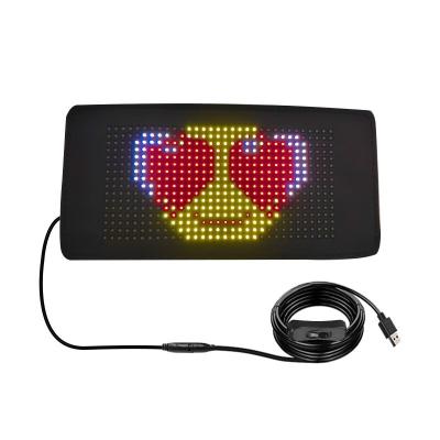 China Rolling Bright Flexible Advertising Led Sign 5V Led Usb Car Sign Bluetooth App Control for sale