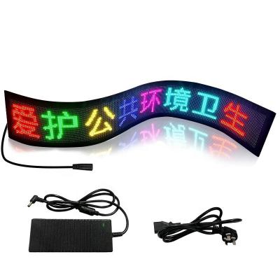 China Screen Scrolling Advertising Bluetooth Display Shopping Mall Flexible LED Matrix Panel for sale
