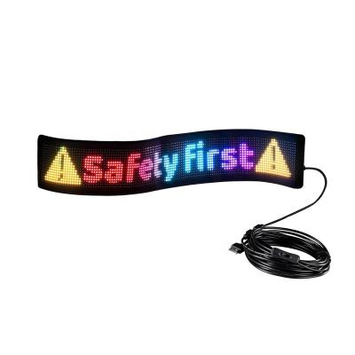 China App Control LED Sign Board for Cars Scrolling Text Digital Display Matrix Panel for sale