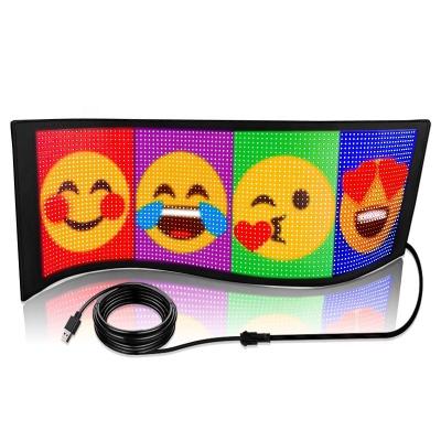 China Smart APP Controlled Flexible LED Screen for Customized Message Display on Indoor Signage for sale
