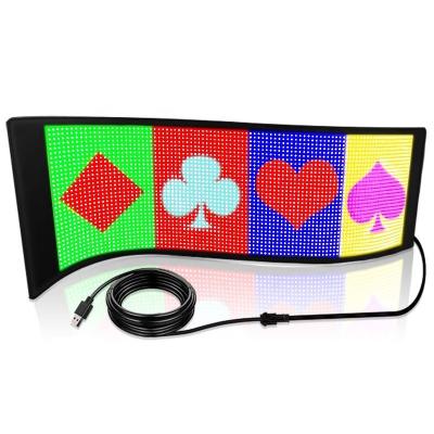 China Mini Flexible LED Display 12*48 Pixels Programmable Soft Dot Matrix Screen for Indoor for sale