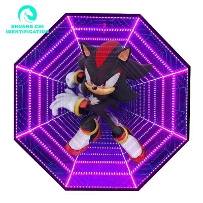 China AC Power Supply 3D Hologram Fan Infinity LED Mirrors for 300000 Hours Working Lifetime for sale