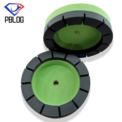China Verde secional segmentado da roda de moedura da borda de vidro da roda de moedura da mão à venda