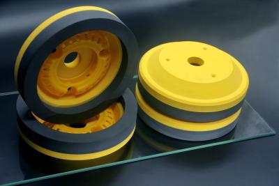 China Yellow Resin Grinding Wheel Diamond Glass Edging For Bevelling Machine for sale