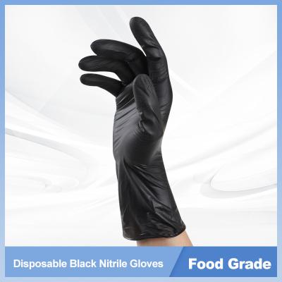 China Guantes disponibles del nitrilo de los guantes 3mil 4mil del trabajo del jardín del negro del CE FDA en venta