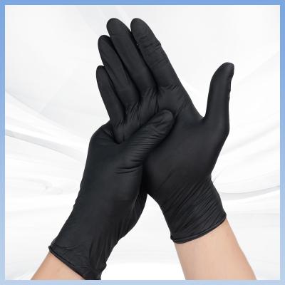 China Strong Disposable Nitrile Tattoo Artist Gloves Textured Disposable Gloves for sale