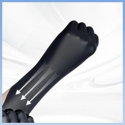 China Disposable Nitrile Household Cleaning Gloves Black Anti Slip Nitrile Work Gloves for sale