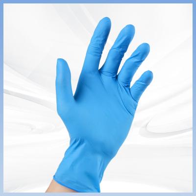 China Blue M L XL Nitrile Disposable Gloves 100 Pcs/ Box Sterile Hand Gloves for sale