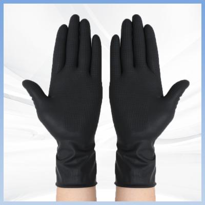 China Erstklassige chemische beständige Latex-Handschuh-geruchlose Wegwerfprüfungs-Handschuhe zu verkaufen
