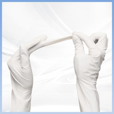 China White Nitrile Examination Gloves Oil Resistant Antistatic nitrile safety gloves for sale