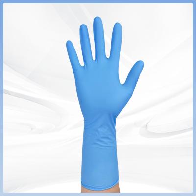 China Blue Garden Work Gloves Latex Free Household Nitrile Gloves for sale