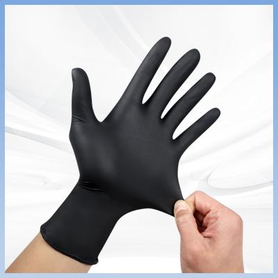 China Hygienic Protective Disposable PVC Gloves Non Toxic Black PVC Work Gloves for sale