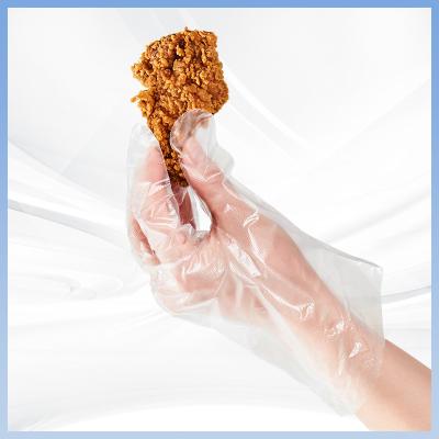 China Preparación disponible durable ligera de la comida de los guantes del polietileno del OEM en venta