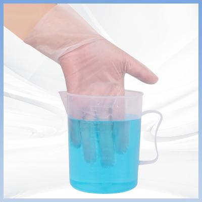 China Transparent Soft Disposable CPE Gloves Antistatic Waterproof for sale