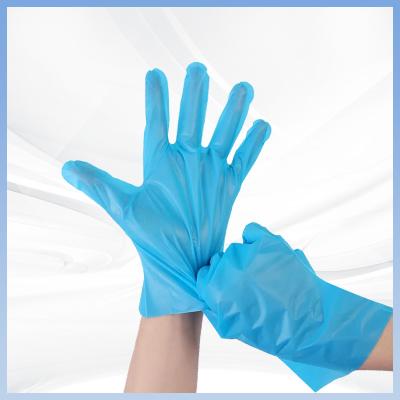 China CPE Disposable Gloves For Beauty Salon Nonslip Thermoplastic Gloves for sale