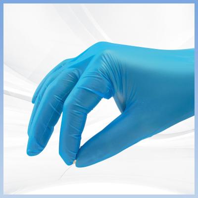 China Blue Disposable CPE Gloves Safe Hygienic Disposable Hairdressing Gloves for sale