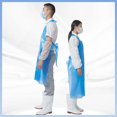 China OEM Lab Disposable PE Apron 70×120cm Individual Packaging for sale