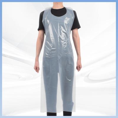 China Transparent Disposable CPE Aprons On A Roll For Laboratories for sale