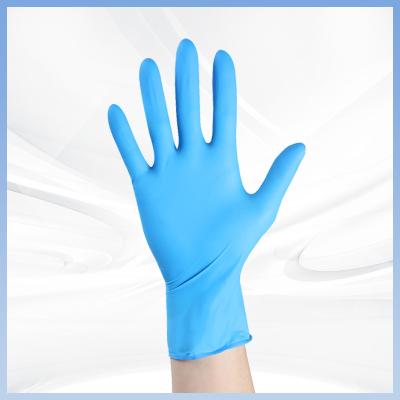 中国 安全で簡単に清潔するために使い捨てのPVC手袋 青いPVC手袋 販売のため