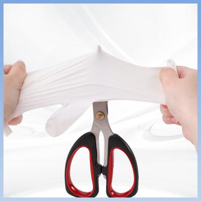 Китай Настраиваемый логотип Белые латексные перчатки Доступная защита одноразовые латексные перчатки для безопасного использования продается