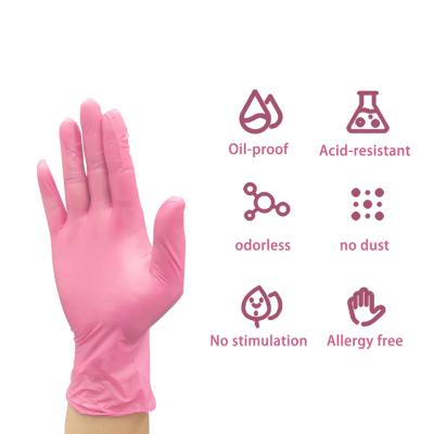 China 4 Mil Disposable Nitrile Glove Waterproof And Chemical Resistant for sale