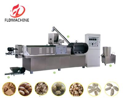 China Stainless Steel Fully Automatic Soya Protein Product Machinery for Soya Snacks Food Line for sale