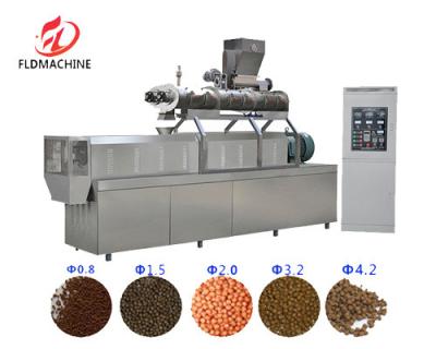 China Stainless Steel Industrial Pet Food Cat Food Flake Fish Feed Production Line Making Machine Customized for sale