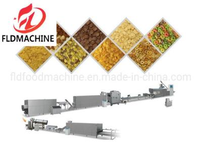 China Corn Flour Snack Bar Twin Screw Extruder Puffed Corn Chips Snacks Food Making Machine for sale