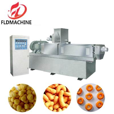 China Commercial Snack Bar Screw Extruder Puffed Corn Chips Snacks Food Making Machine Puff Snack Machine for sale