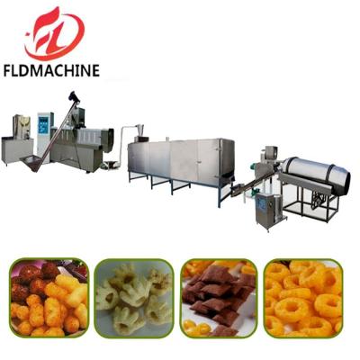 China Automatic Puffs Corn Ring Extruder Machine for Snack Puffed Wheat Food Manufacturing for sale
