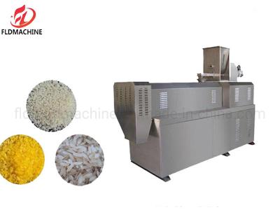 China Fortified Nutritional Rice Machinery Artificial Rice Snacks Making Extruder Machines Production for sale