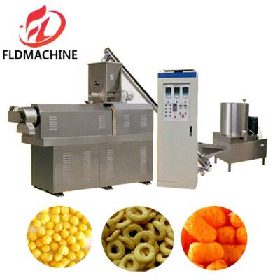 China 5000.000kg Gross Weight Extruded Cheese Corn Curls Puff Snack Line for Mild Processing for sale