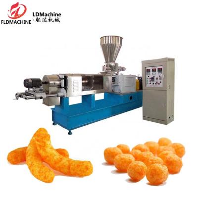China SLG65-III Extruded Crispy Core Filling Pop Corn Puff Snack Processing Line for sale
