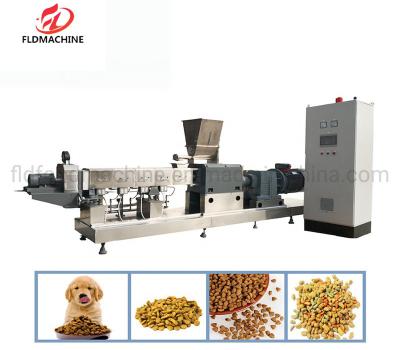 China Automatic Production Line Machinery Dry Pet Dog Cat Food Making Machine for Feed for sale