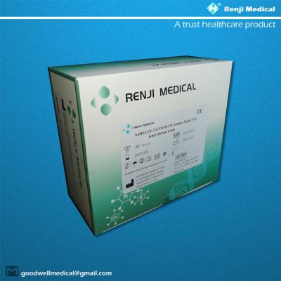 China Renji coronavirus IgM IgG Antibody Rapid Test Kit 15 minutes for Results for sale