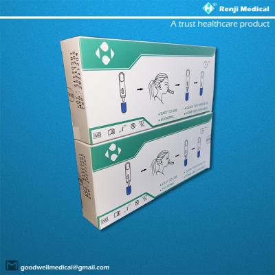 China Renji Medical Home Rapid Antigen Test Kit with Nasal Swab ISO13485 Certification for sale